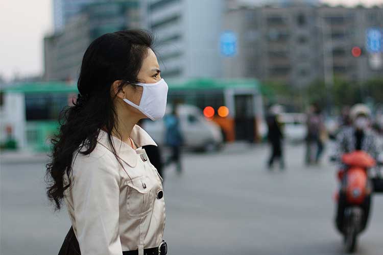 bushfires air quality face mask