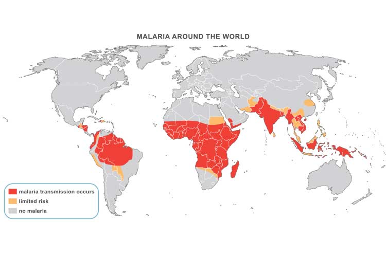 malaria map