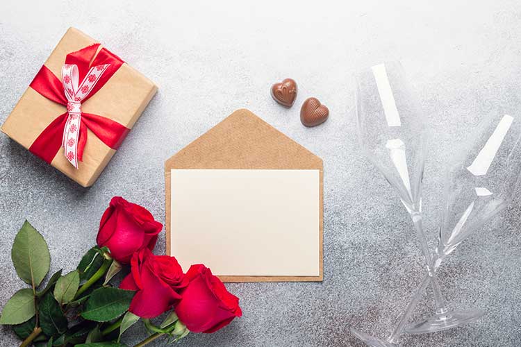 love letter and gifts