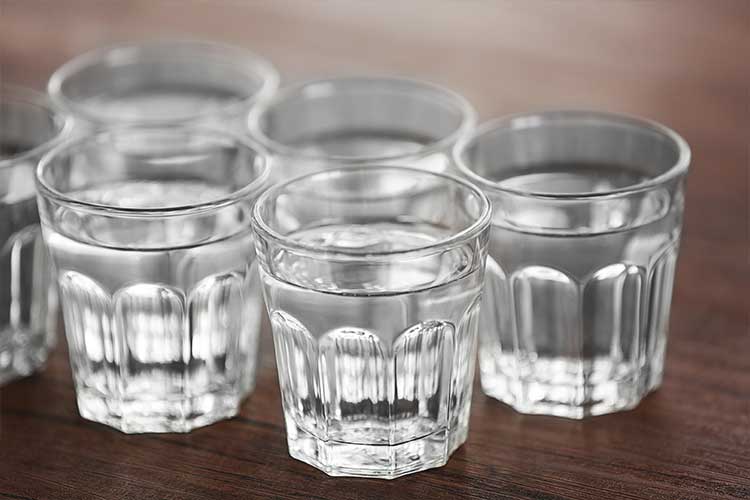 glasses of water