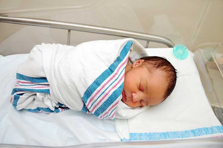 newborn baby after ecv