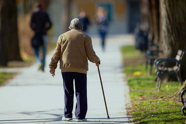 wandering aged care older man