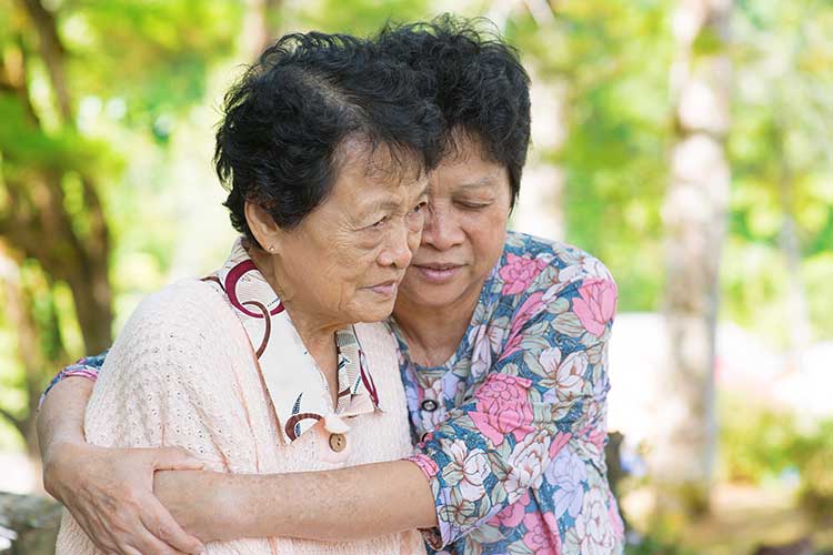 transitioning aged care loss grief family carer